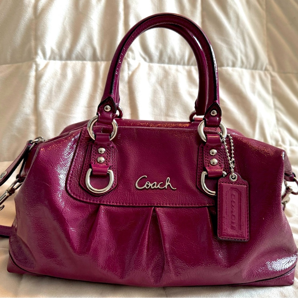 Coach Ashley Patent Leather Satchel